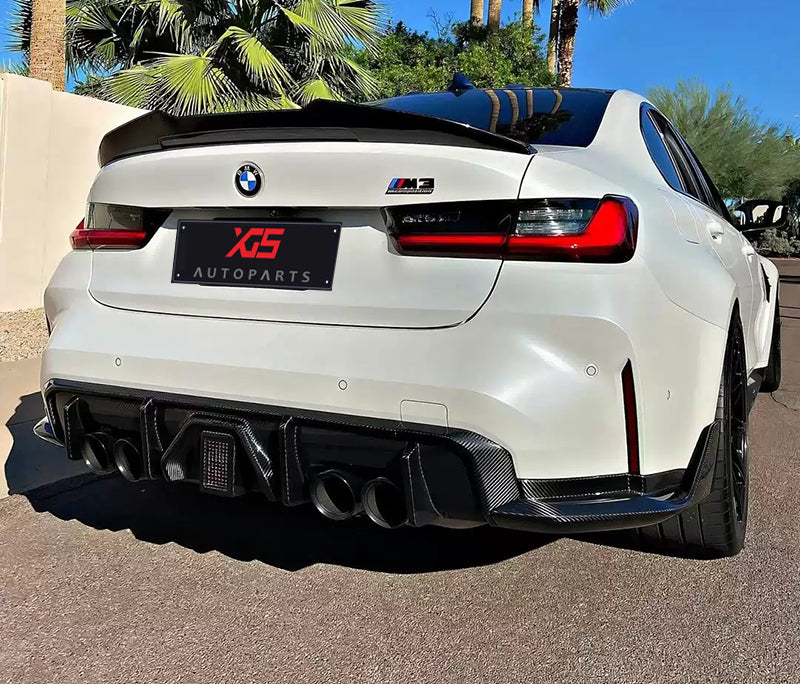 Dry Carbon Fiber G80 G82 G83 Rear Diffuser Spoiler for BMW 3 4Series G80 M3 G82 G83 M4