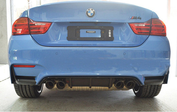 Real Carbon Fiber Rear Bumper Lower Splitters Rear Bumper Flaps For BMW F80 F82 F83 M3 M4 2014-2018