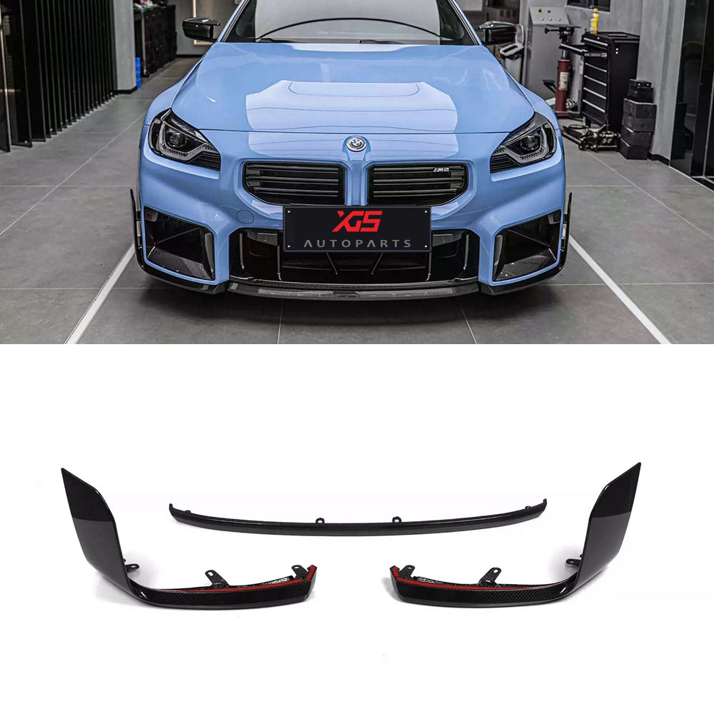 For BMW G87 Carbon Fiber Front Lip M Performance Dry Carbon Fiber Bumper Lip For BMW M2 G87 2023-IN