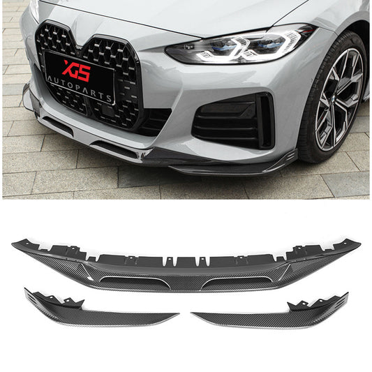 Carbon fiber Front Bumper Lip For BMW 4 Series sedan 4doors G26 G22 G23 2020+