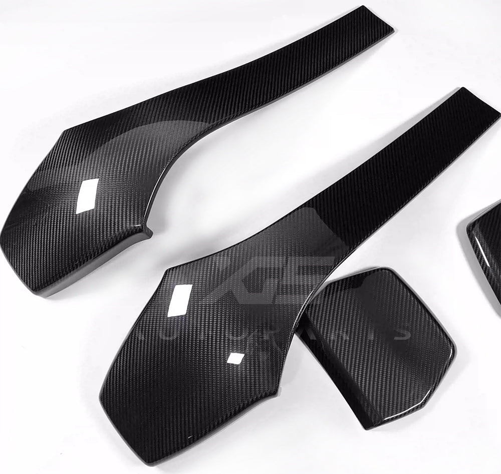 Car Interior Trims Dry Carbon Fiber Seat Back Covers for BMW F80 M3 F82 F83 M4 CS GTS 2014-2019