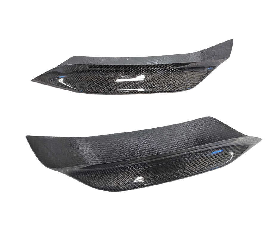 Dry Carbon Fiber Competitive Type Front Bumper Upper Vent Cover Trim For BMW F80 M3 F82 F83 M4 15-18