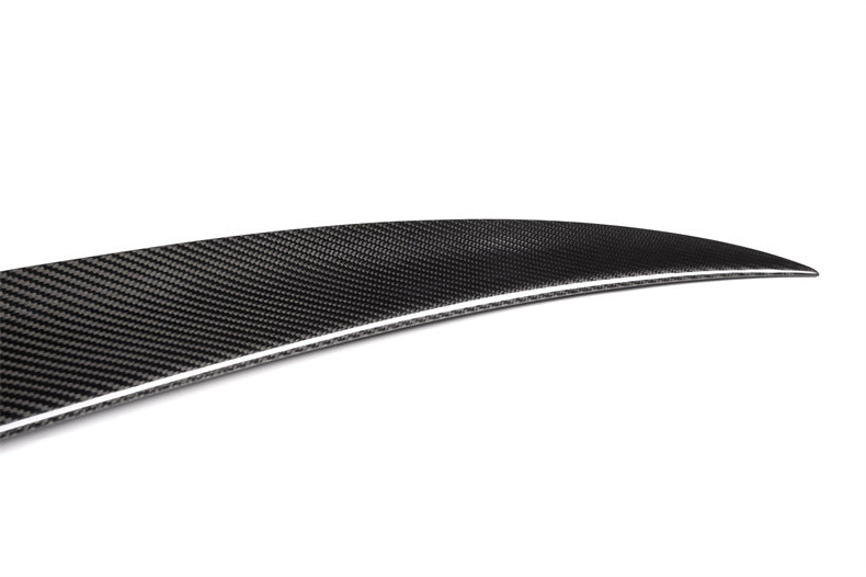 Dry Carbon Fiber Spoiler for E92 Ducktail Tail Wing Rear Trunk Lip for BMW 3 Series E92 E90 2006-2014 Single Carbon Black