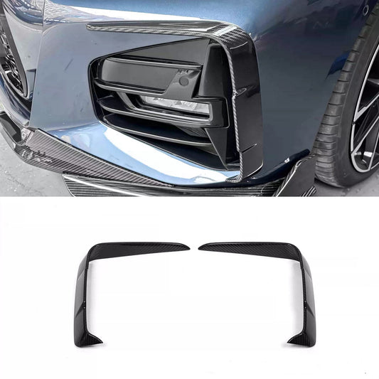 Dry Carbon Fiber Wind Blade Front Fender Vent Trim For BMW G22 G23 2021-IN