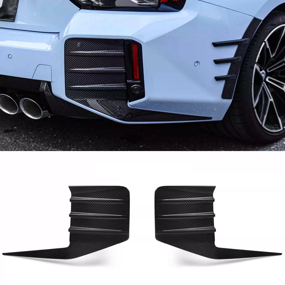 For BMW G87 Carbon Fiber Rear Bumper Trim MP Style Dry Carbon Fiber Rear Bumper Attachments For BMW M2 G87 2023-IN