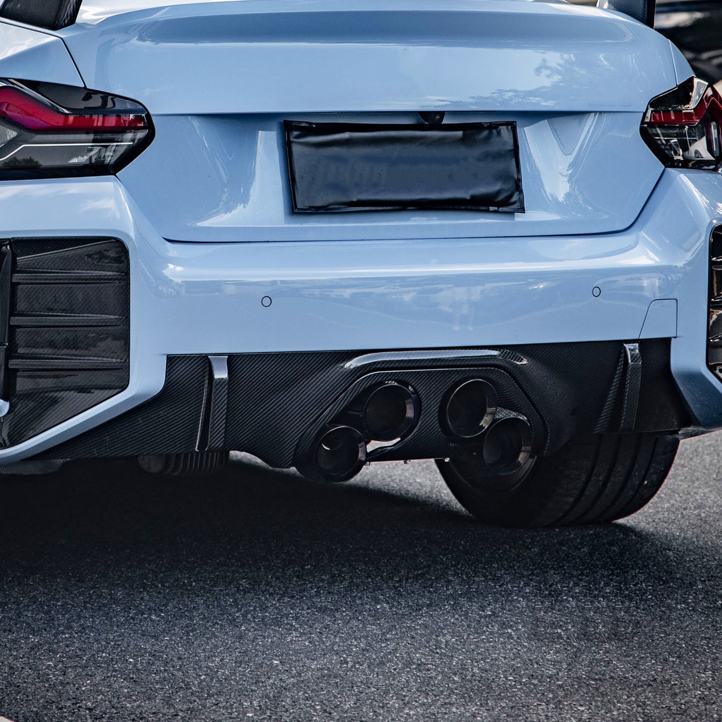 For BMW G87 Carbon Fiber Rear Diffuser Dry Carbon Fiber Rear Bumper Lip For BMW M2 G87 2023-IN