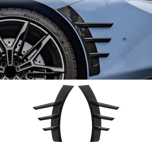 For BMW M2 G87 PRE-PREG Carbon Fiber Rear Side Fender Trim Spats (2023+)