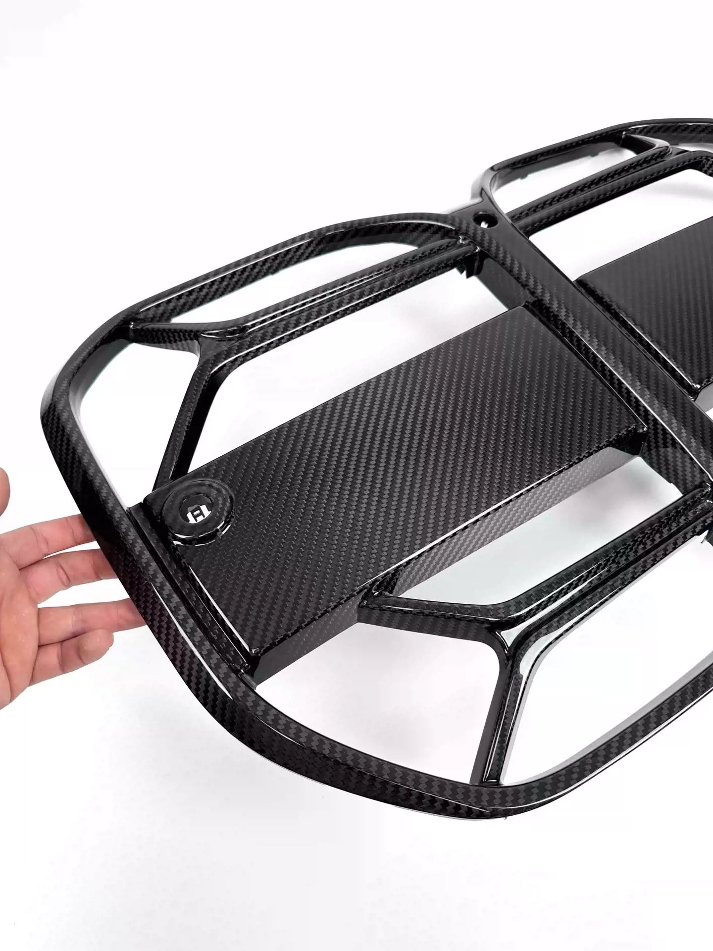 G22 Grill CSL Style With ACC Dry Carbon Fiber Center Mesh Front Grille For BMW 4 Series Coupe G22 G23 2021+