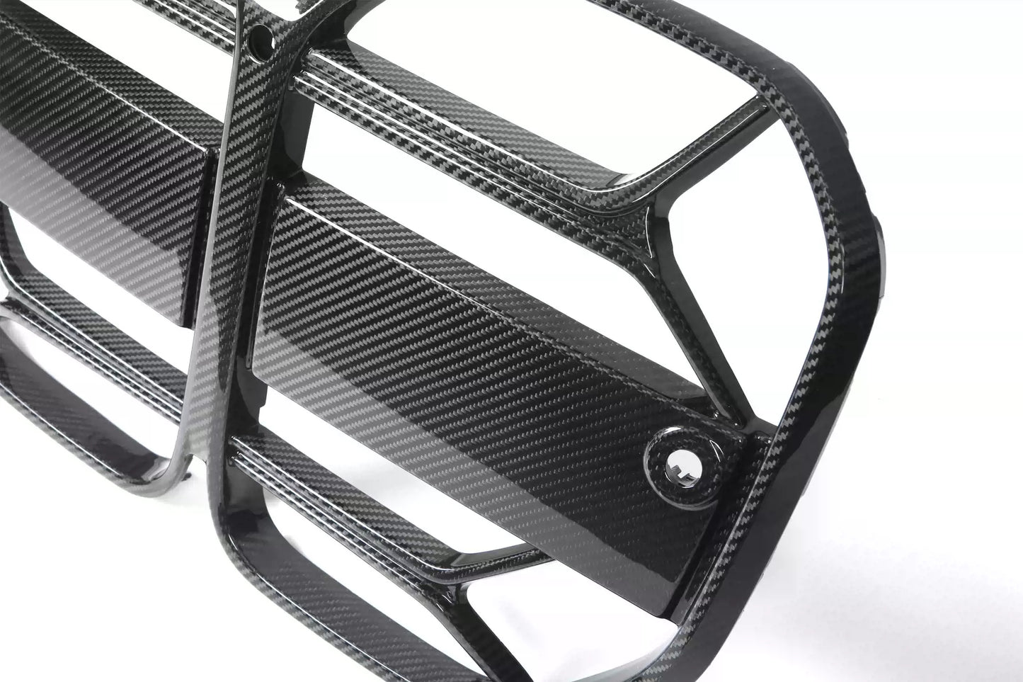 G22 Grill CSL Style With ACC Dry Carbon Fiber Center Mesh Front Grille For BMW 4 Series Coupe G22 G23 2021+