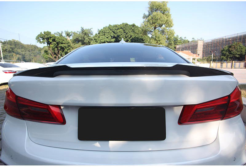 M4 Type Dry Carbon Trunk Spoiler Ducktail Rear Lip Tail Wing for BMW 5 Series G30 540i 530i F90 M5 2017+