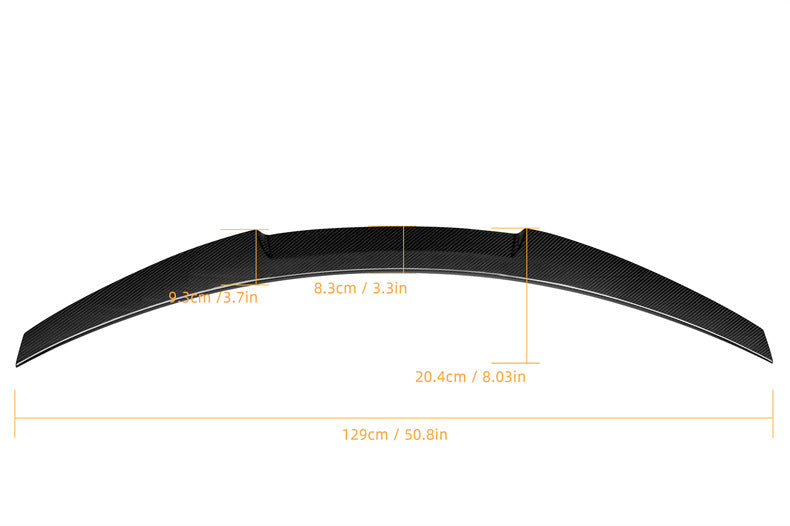 M4 Type Dry Carbon Trunk Spoiler Ducktail Rear Lip Tail Wing for BMW 5 Series G30 540i 530i F90 M5 2017+
