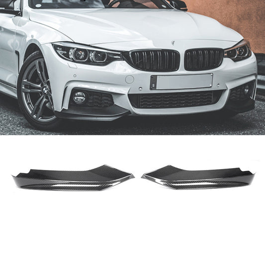 MP Style Dry Carbon Fiber Front Flaps Spoiler For BMW 4 SERIES F32 F33 F36 2014-2019 Splitter Flaps