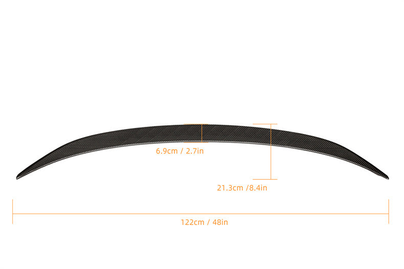 MP Style Dry Carbon Fiber Rear Trunk Lip Tail Wing Ducktail Spoiler for BMW 3 Series G20 320i 335i G80 M3 CS 2019+