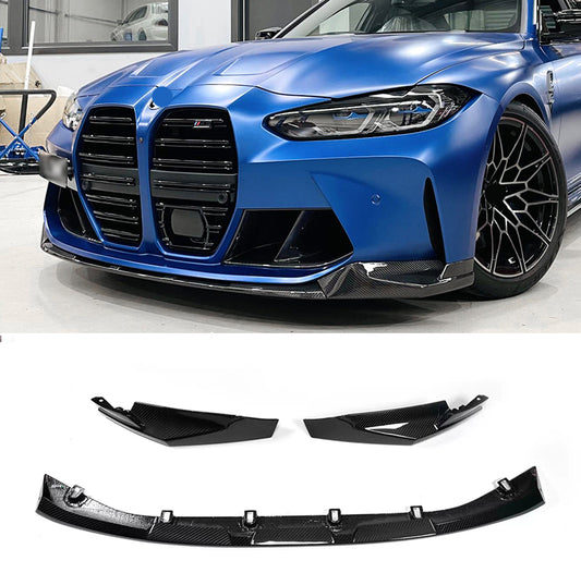 MP Style Dry Carbon Front Bumper Lip Chin Spoiler Front Splitter for BMW G80 M3 G82 G83 M4 2020+