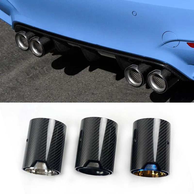 M Performance carbon fiber Exhaust Tip muffler pipe for BMW M2 F87 M3 F80 M4 F82 F83