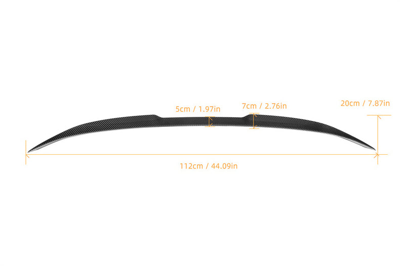 VS Style Dry Carbon Rear Lip Trunk Tail Wing Ducktail Spoiler for BMW 2 Series G42 M235i M240i 2021+