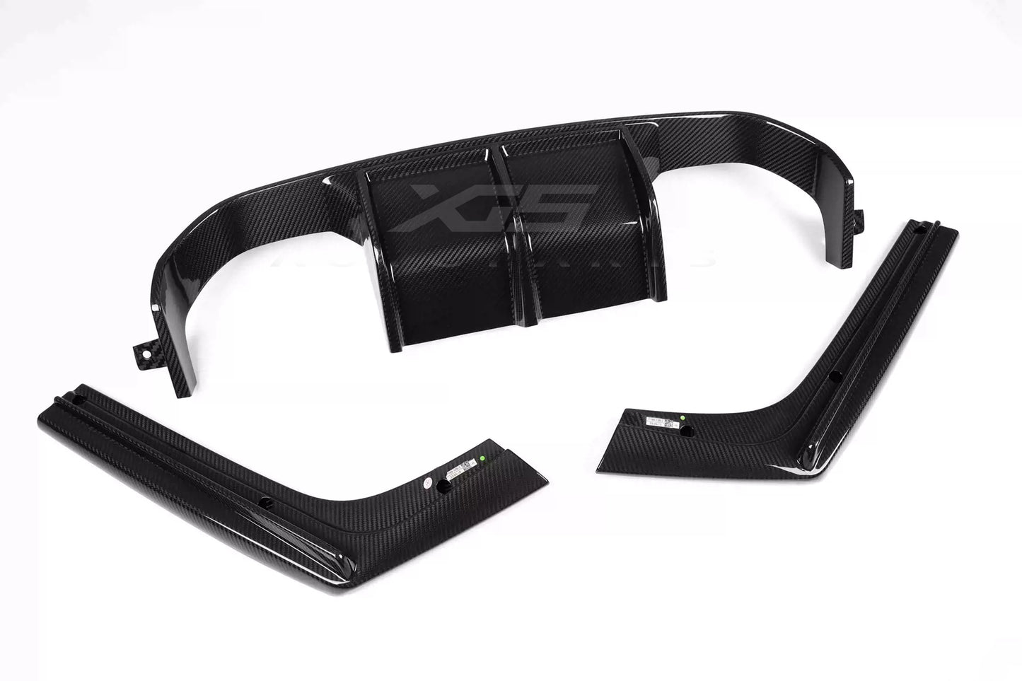 V Style Dry Carbon Rear Bumper Lip Splitters Diffuser for BMW M4 F82 F80 F83 M3 CS GTS 2014-2020